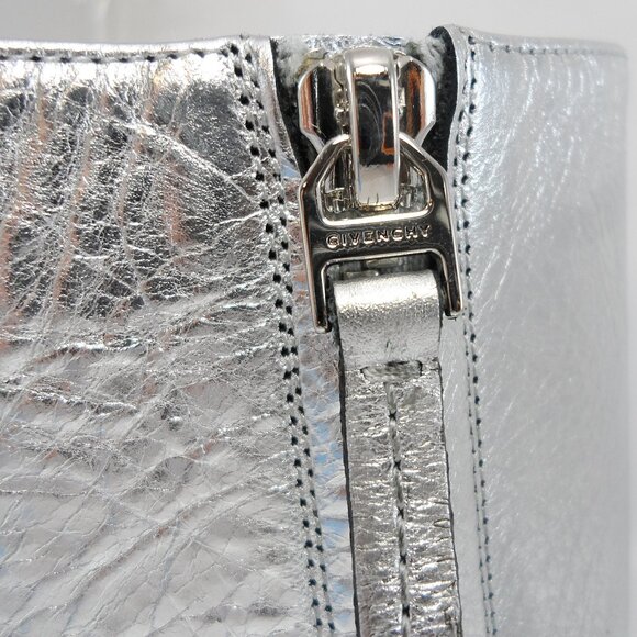 NIB$1375 Givenchy G Cube Metallic High Heels Point Toe Ankle Booties 37.5 7.5 - Picture 8 of 16